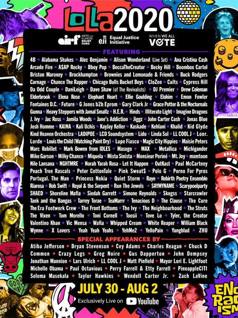 Cartel Lollapalooza 2020